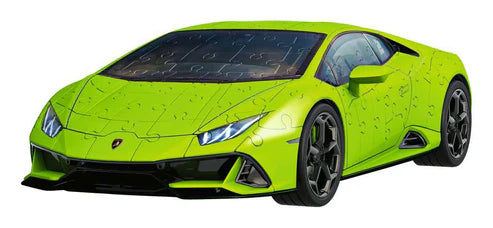 Rompecabezas Ravensburger 3D Lamborghini Huracán Verde. 108 pz