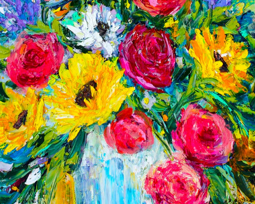 Rompecabezas Jarrón Con Flores 1000 Piezas