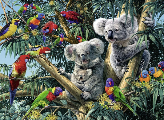 Rompecabezas Koalas en el arbol 500 piezas