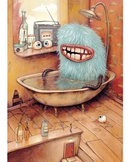 Zozoville Monstruo en la Tina Rompecabezas 1000 piezas Heye