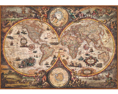 Rajko Zigic: Mapa Antiguo Rompecabezas 2000 Piezas Marca Heye