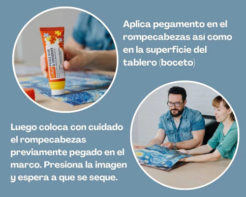 Vincent Van Gogh: La Noche Estrellada con Marco Impreso Rompecabezas 500 Piezas Trefl