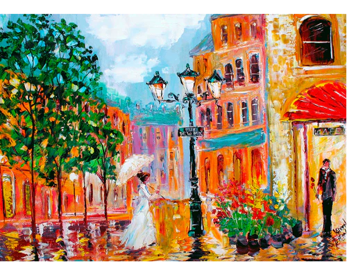 Rompecabezas Romance Parisino 1000 Piezas