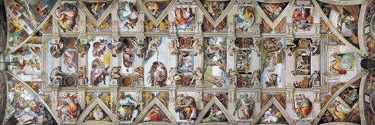 Capilla Sixtina Rompecabezas de Arte 1000 piezas Eurographics Panoramico