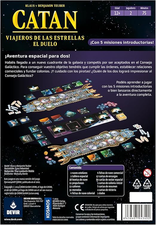Catan El Duelo Viajeros De Las Estrellas