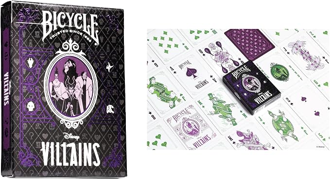 Naipes Baraja Coleccionable Bycicle Disney Villanos