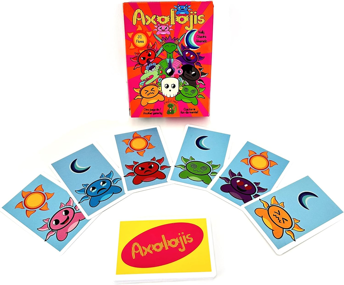 Axolojis - Juego De Mesa O Cartas Ajolotes Portatil para Niños Y Adultos