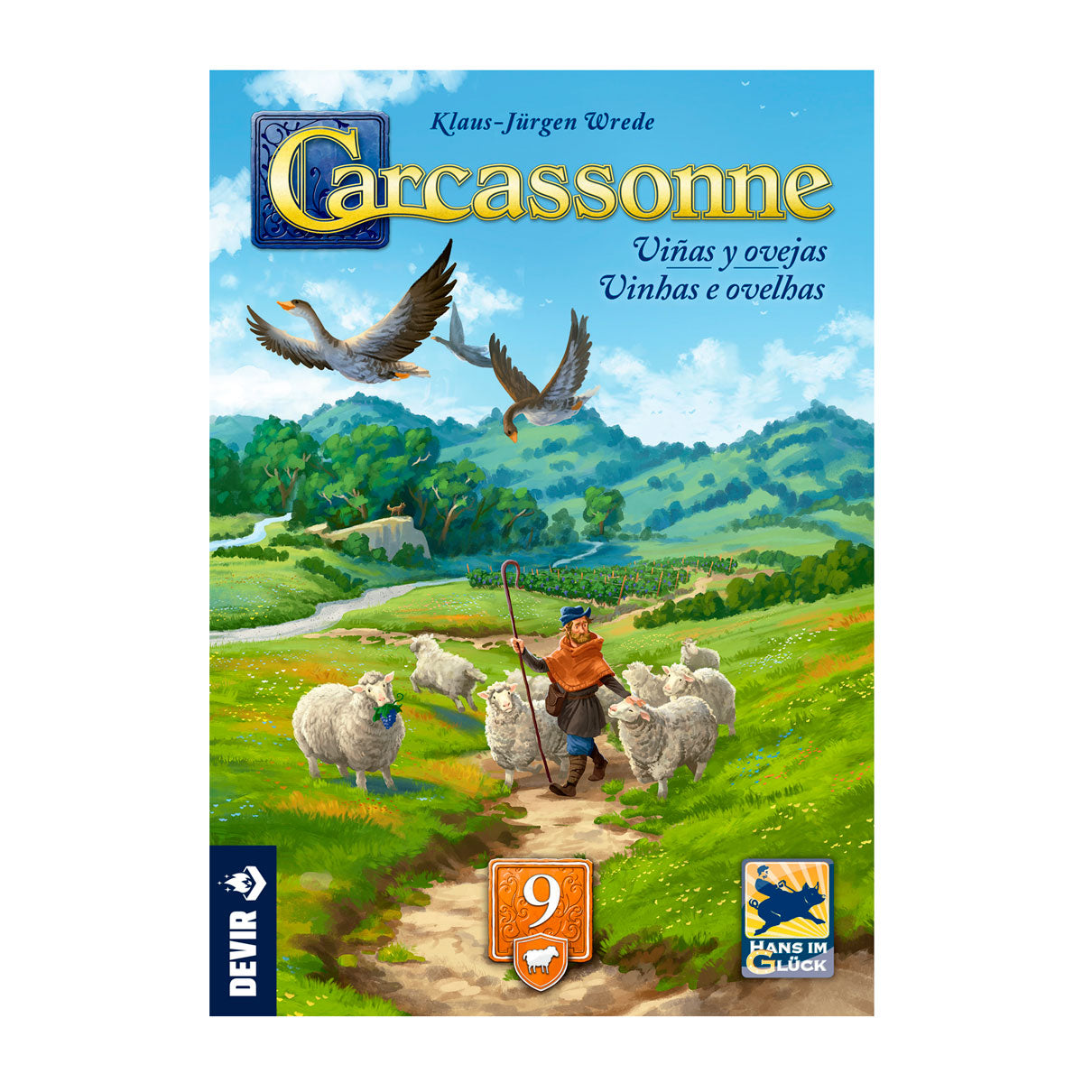 Carcassonne Expansión 9: Viñas y Ovejas (Tercera Edición) - ESPAÑOL