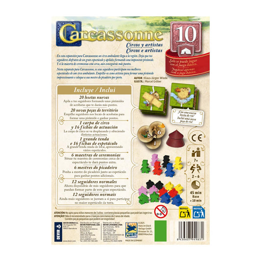 Carcassonne Expansión 10: Circos y Artistas (Tercera Edición) - ESPAÑ