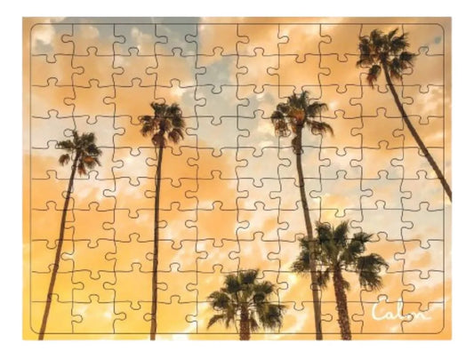 Rompecabezas Calm 100 pz Palmeras con Nubes