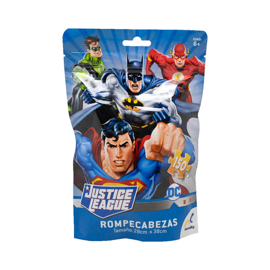 Rompecabezas en Bolsa Metalizada para Niños de Justice League