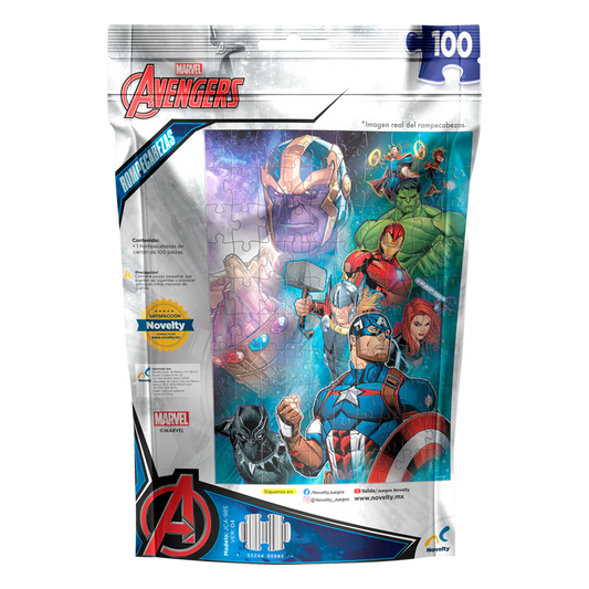 Rompecabezas Bolsa Avengers de 100 Piezas