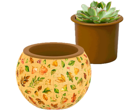 Rompecabezas Maceta Verde Elegante 80 piezas