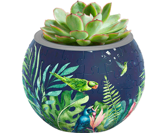 Rompecabezas Maceta Aves del Paraiso 80 piezas