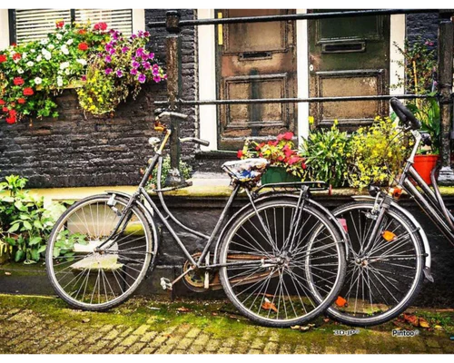 Bicicletas en Ámsterdam. 150 Piezas Miniatura PieceRelax
