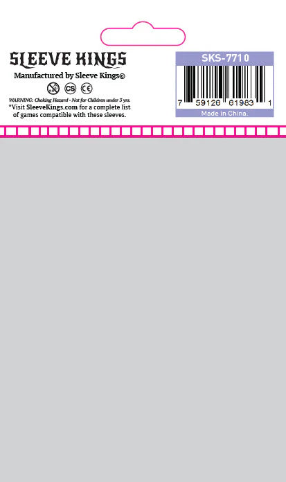 Sleeve King Penny Card Game Card Sleeves (67 X 92) - 110 Pack, 50 Microns SKS-7710