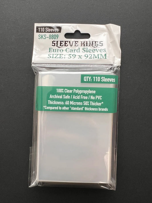 Sleeve King SKS-8809, Sleeve Kings Euro Card Sleeves (59x92mm) - 110 Pack