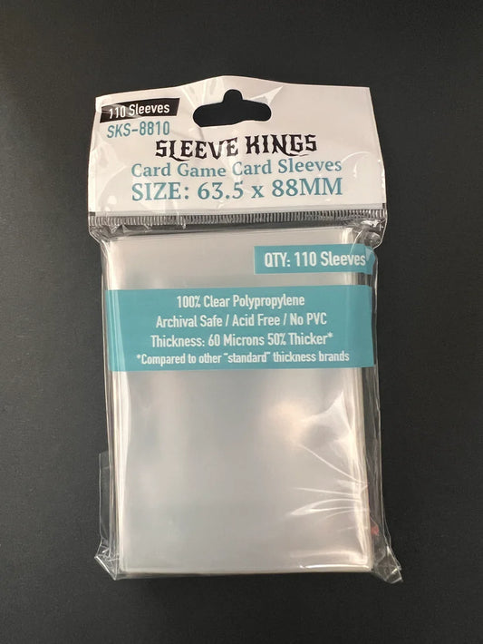 Sleeve King Standard Card Game Card Sleeves (63.5x88mm) 110 Pack, 60 Micron, SKS-8810