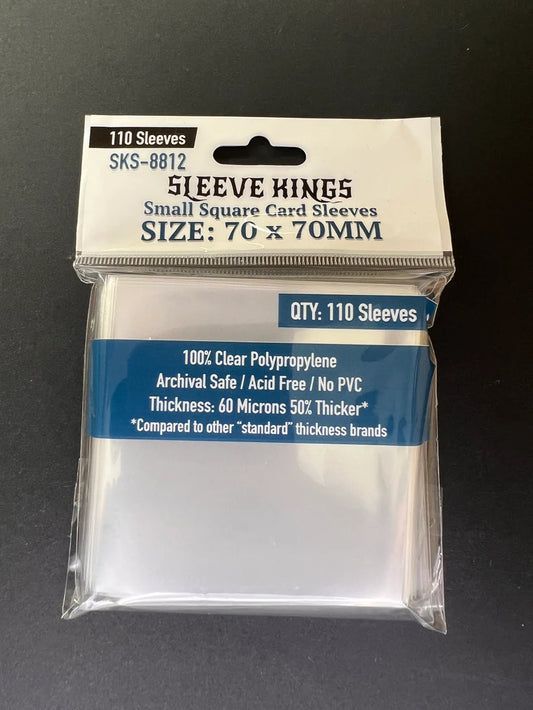 Sleeve King Small Square Game Card Sleeves (70x70mm) 110 Pack, 60 Micron, SKS-8812