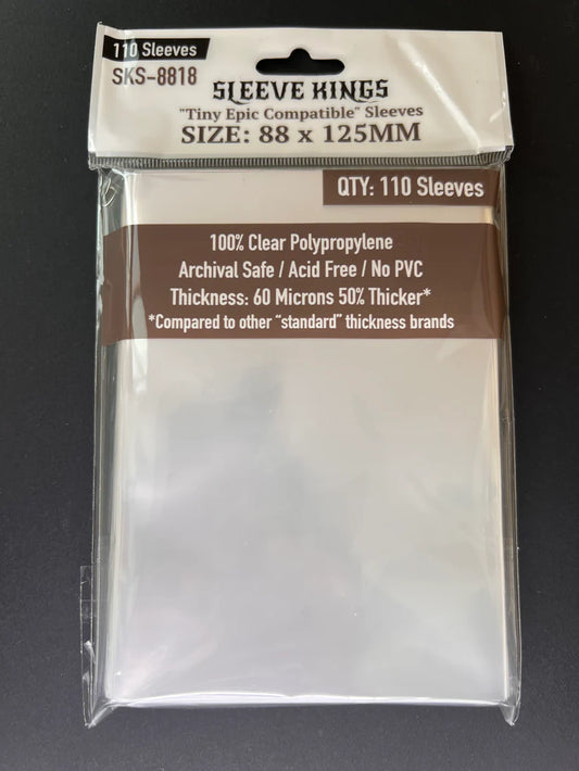 Sleeve King "Tiny Epic" Compatible Card Sleeves (88x125mm) 110 Pack, 60 Micron, SKS-8818