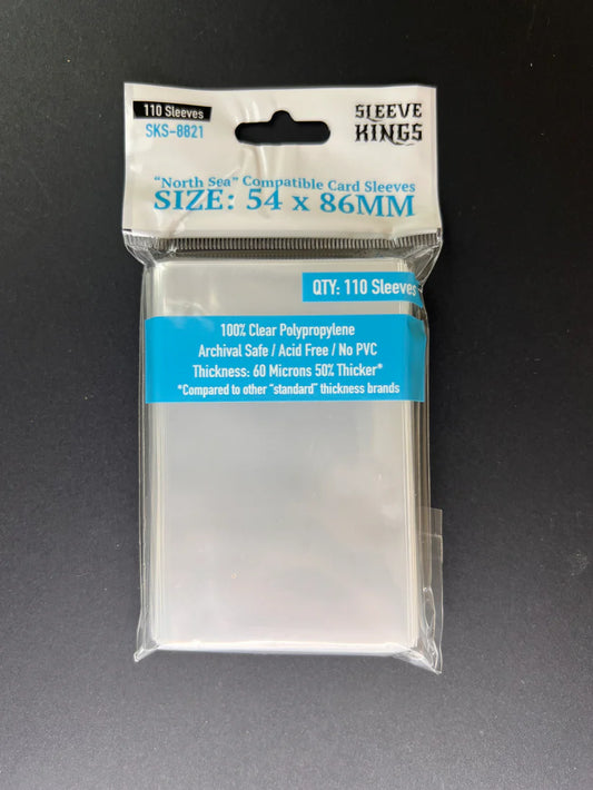 Sleeve King "North Sea / Garphill Games" Sleeves (54x86mm) -110 Pack, 60 Microns SKS-8821