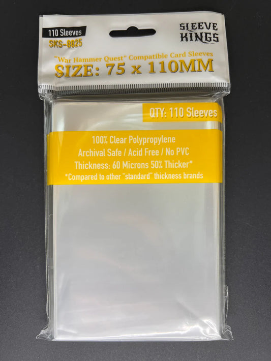 Sleeve King "War Hammer Quest" Compatible Sleeves (75x110mm) 110 Pack, 60 Micron, SKS-8825
