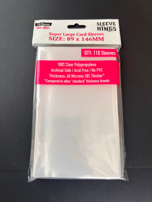 Sleeve King Super Large Game Card Sleeves (89x146mm) 110 Pack, 60 Micron, SKS-8831