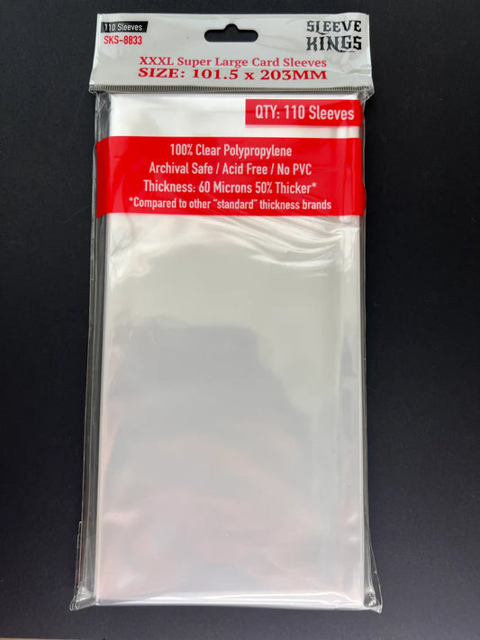 Sleeve King XXXL Super Large Game Card Sleeves (101.5x203mm) 110 Pack, 60 Micron, SKS-8833
