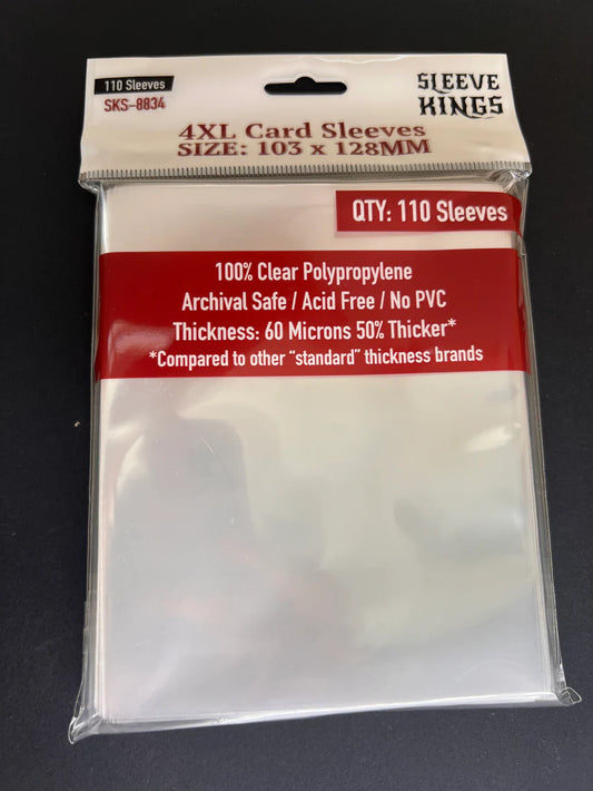 Sleeve King 4XL Game Card Sleeves (103x128mm) 110 Pack, 60 Micron, SKS-8834
