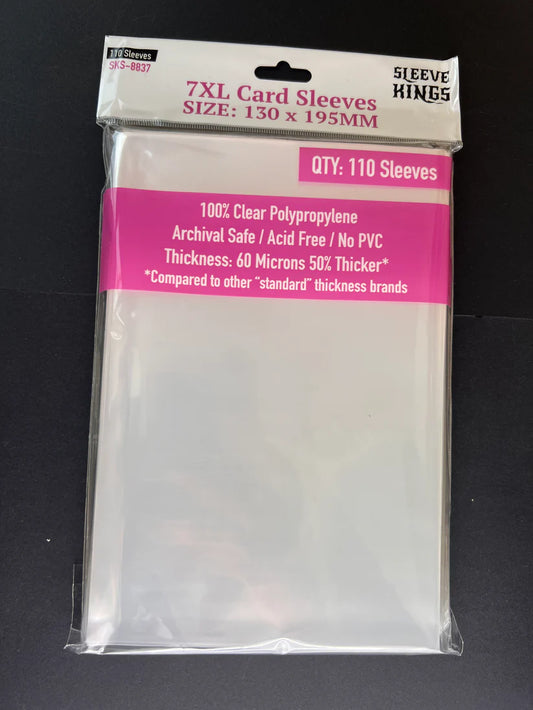 Sleeve King 7XL Game Card Sleeves (130x195mm) 110 Pack, 60 Micron, SKS-8837