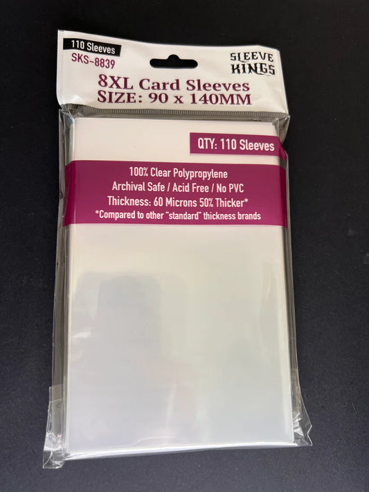 Sleeve King 8XL Game Card Sleeves (90x140mm) 110 Pack, 60 Micron, SKS-8839