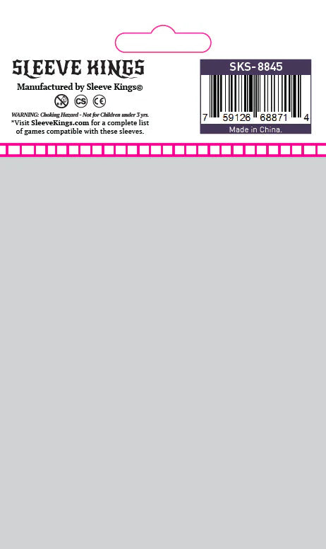 Sleeve King "Mega Civilization" Compatible Sleeves (75x105mm) 110 pack, 60 Microns, SKS-8845