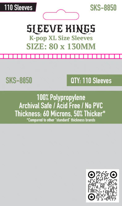 Kpop XL Size (80 x 130 MM) 110 Pack, 60 Microns, SKS-8850