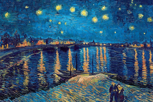 Van Gogh Noche Estrellada sobre el Ródano Rompecabezas de Arte 1000 piezas Eurographics
