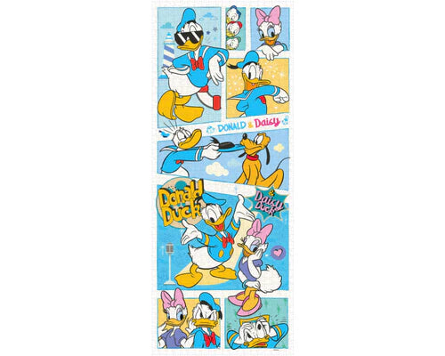 Rompecabezas Panorámico Donald Y Daisy Disney 1000 Piezas De Plástico