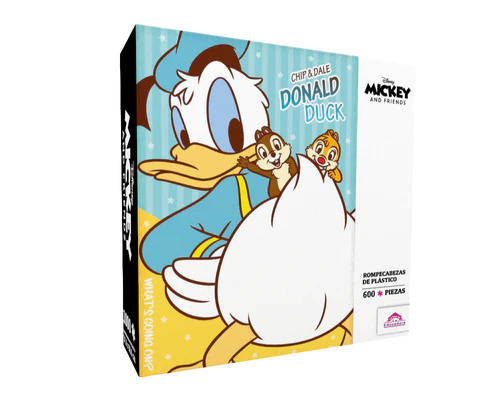Rompecabezas Donald, Chip y Dale 600 Piezas de Plástico Disney