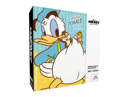 Rompecabezas Donald, Chip y Dale 600 Piezas de Plástico Disney