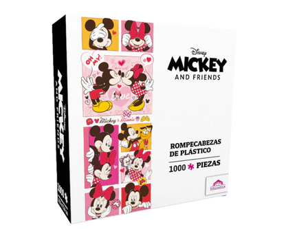 Rompecabezas Panorámico Mickey y Minnie 2 Disney 1000 Piezas De Plástico