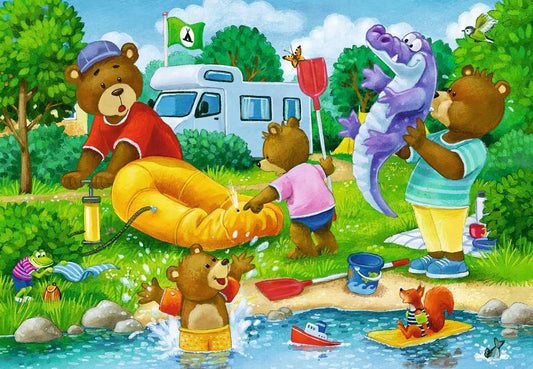 Rompecabezas Familia de Osos de Dia de Campo 2 x 24