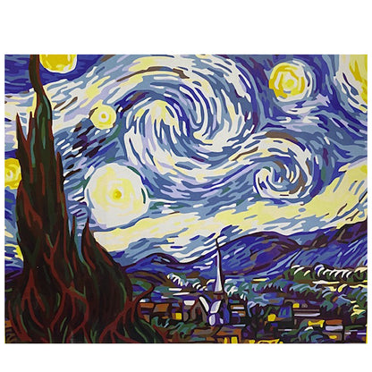 Pinta por Numero - Noche Estrellada 40×50
