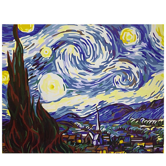 Pinta por Numero - Noche Estrellada 40×50