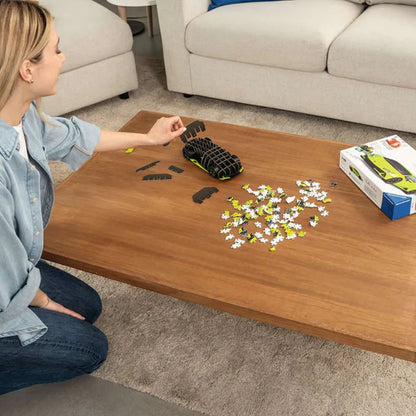 Rompecabezas Ravensburger 3D Lamborghini Huracán Verde. 108 pz