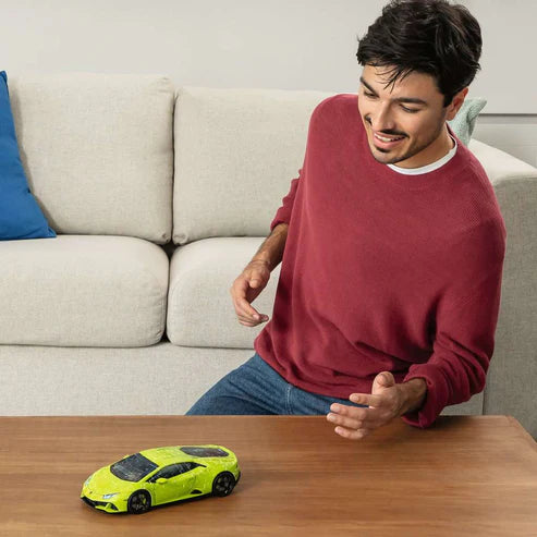 Rompecabezas Ravensburger 3D Lamborghini Huracán Verde. 108 pz