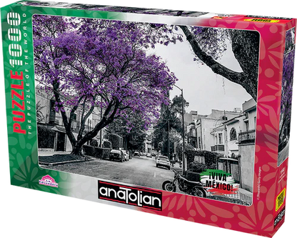 Viva México Jacarandas, Ciudad de México Rompecabezas 1000 Piezas Anatolian