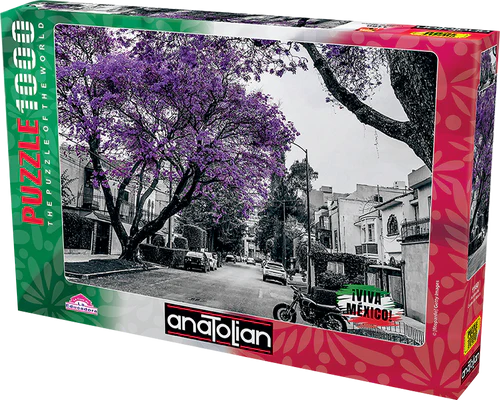 Viva México Jacarandas, Ciudad de México Rompecabezas 1000 Piezas Anatolian