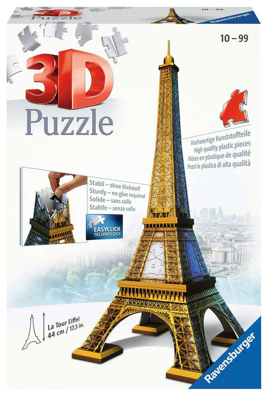 Rompecabezas Ravensburger 3D Torre Eiffel 44cm 216 piezas