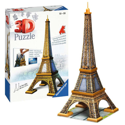 Rompecabezas Ravensburger 3D Torre Eiffel 44cm 216 piezas