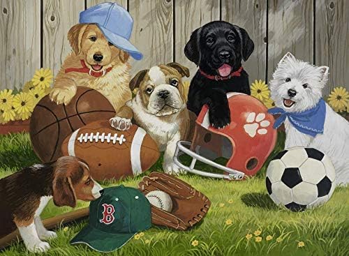 Rompecabezas Cachorros Vamos A Jugar Pelota XXL 200 piezas