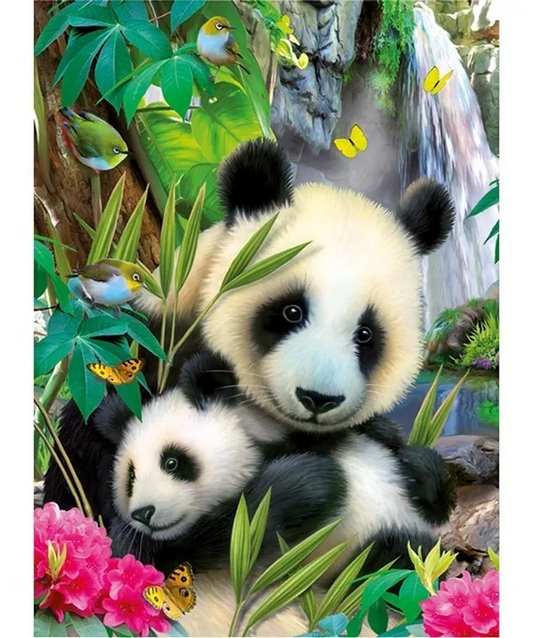 Rompecabezas Pareja de Pandas XXL 300 piezas