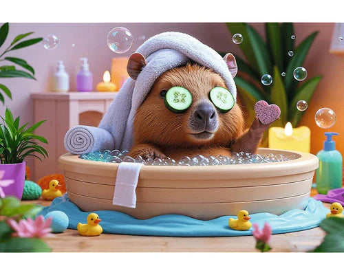 Capibara en el Spa Rompecabezas 160 Piezas Trefl